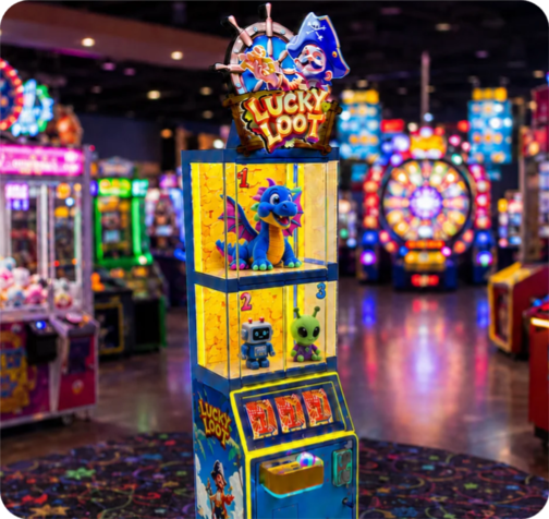 Lucky Loot Locker Box arcade game