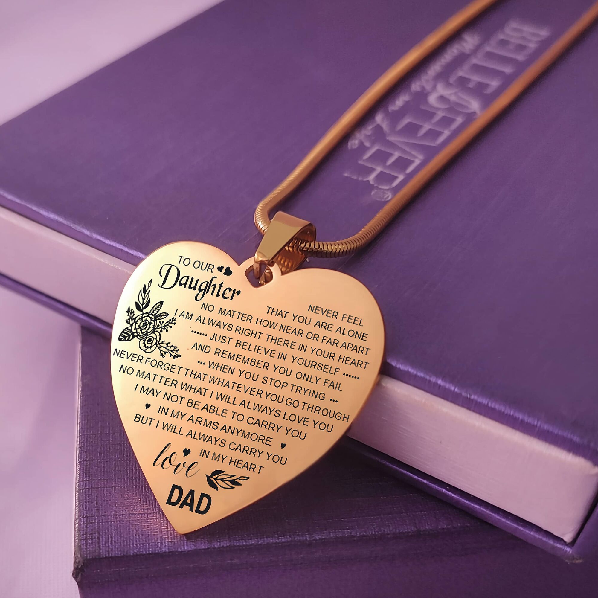 Carry You in My Heart Personalised Necklace