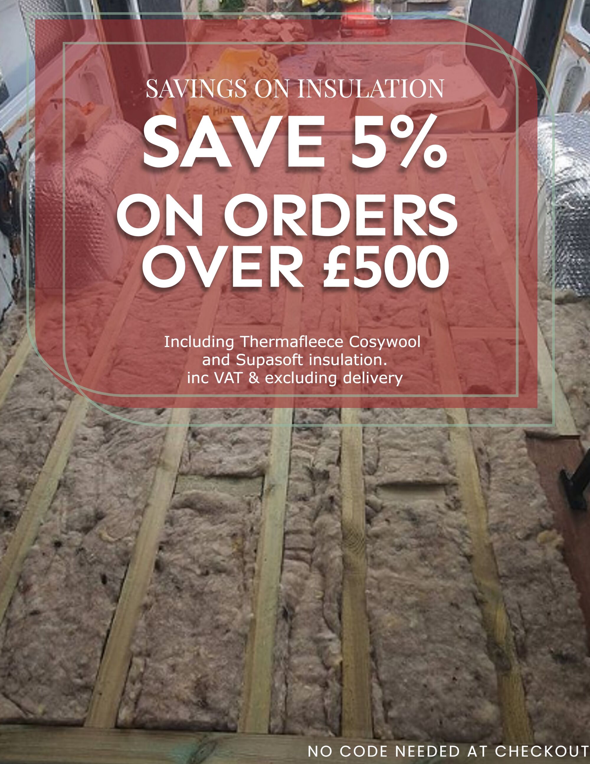 Save 5% on orders over £500