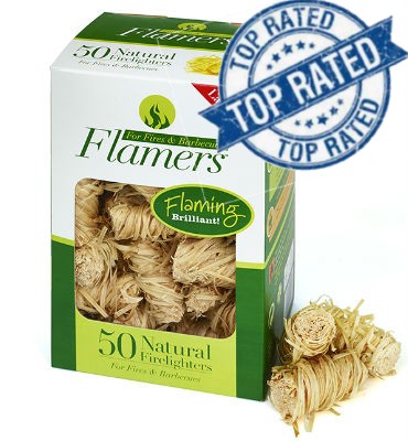 Flamers - Natural Firelighters, pack of 50