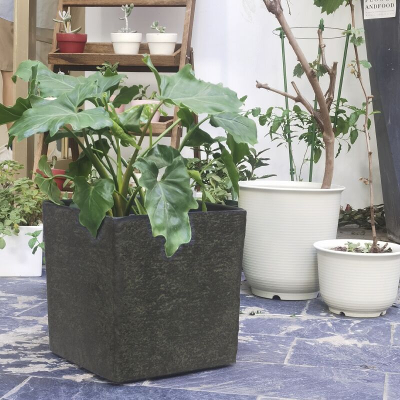 クラッシーポット ナチュラルキューブ 9号 高さ28cm