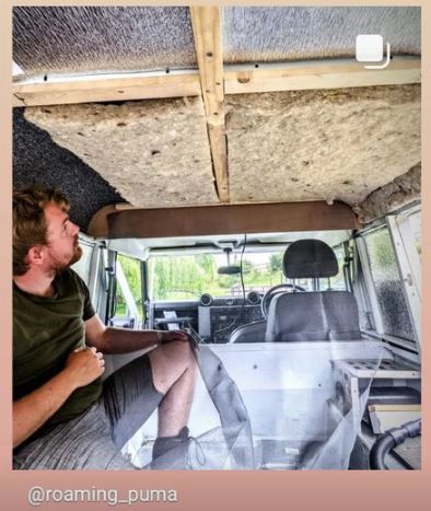 Camper Conversion - cosywool insulation 