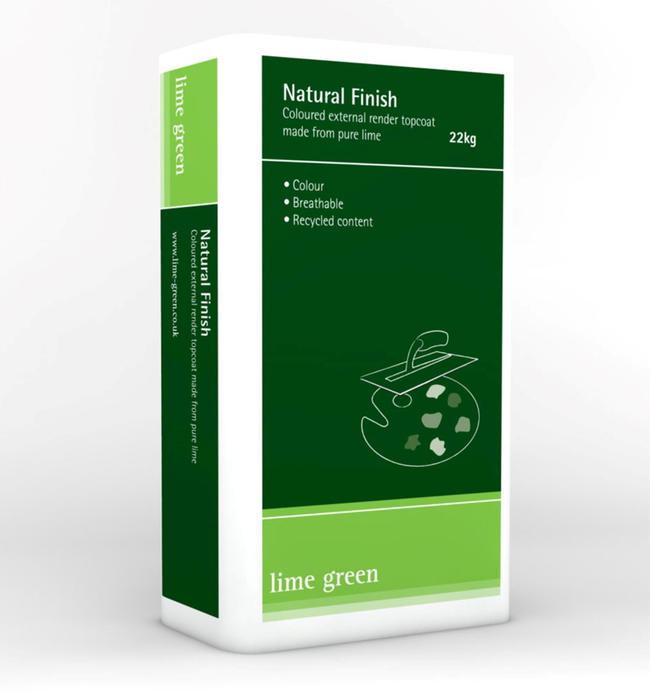 Lime Green - Natural Finish, External Lime Render 22kg