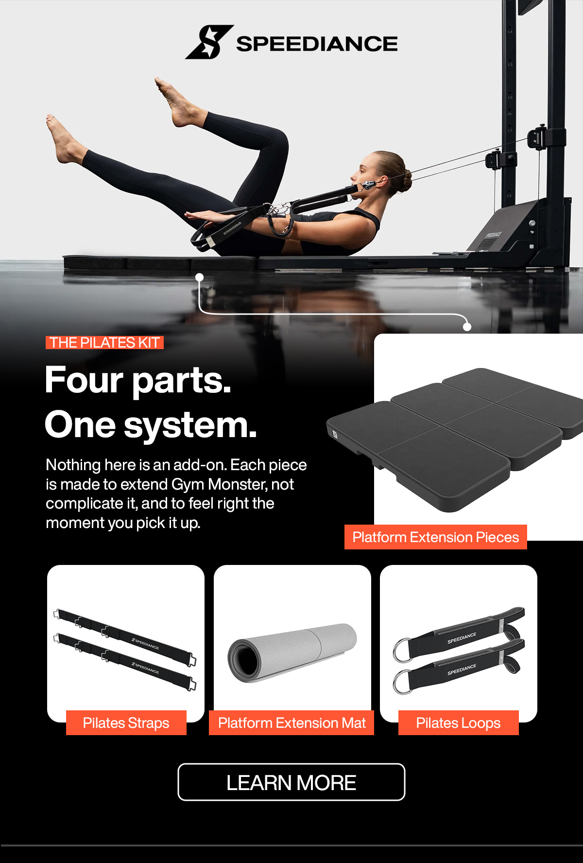 Speediance Pilates expansion campaign authentic artwork