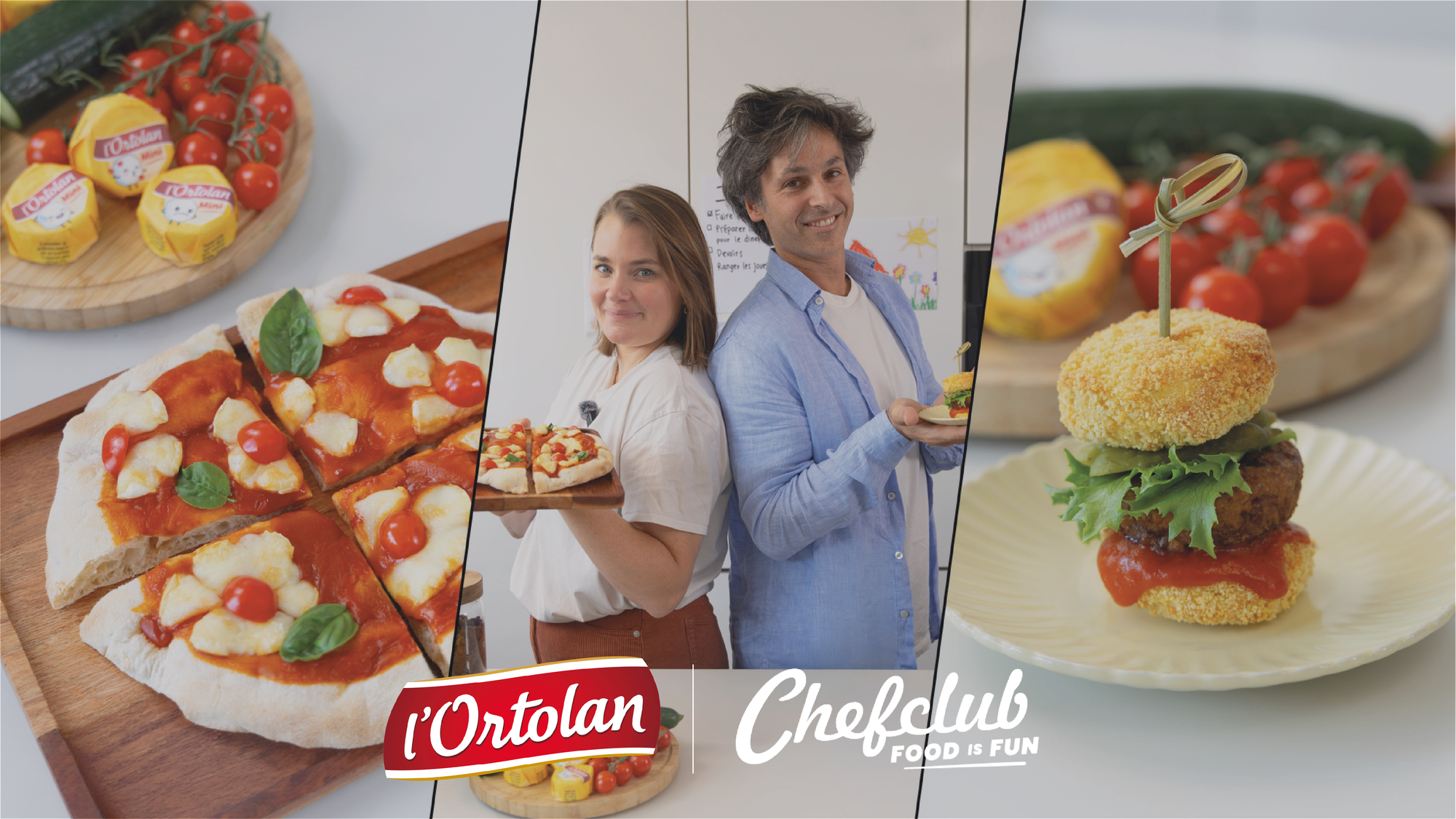 Fiona et Jonathan avec les recettes L'Ortolan Mini – L'Ortolan x Chefclub