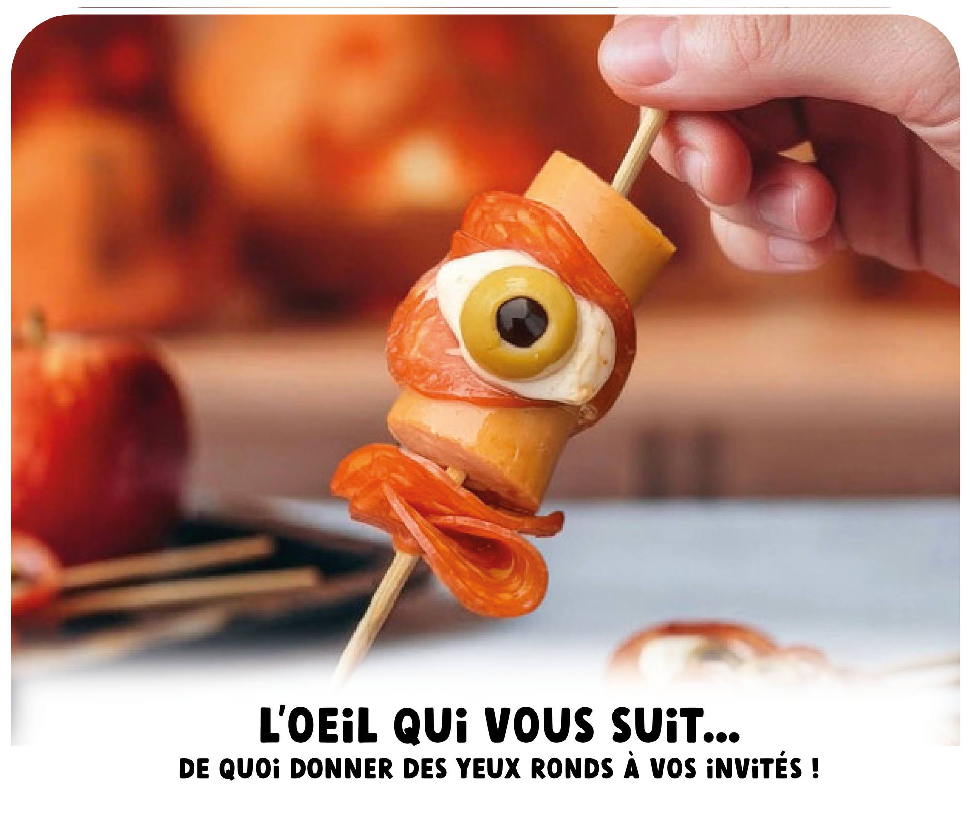 Brochettes d'Halloween